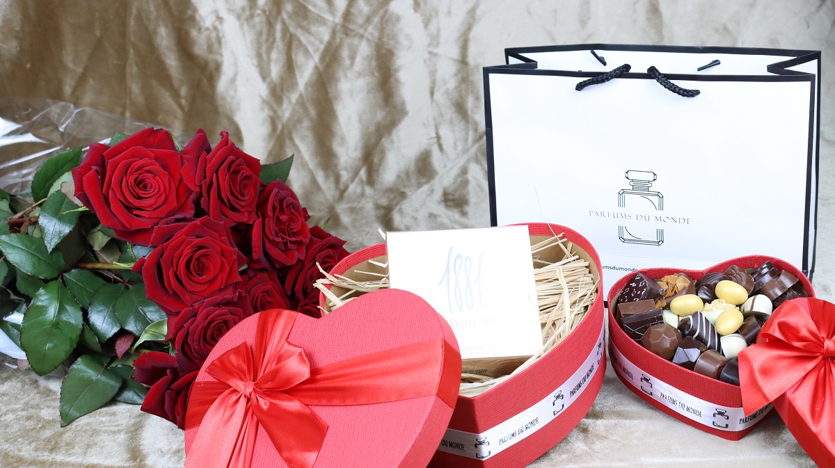 Cadeau Saint Valentin - Coffret Cadeau - Coffret Cadeau - Coeur Chocolat  Cadeau 